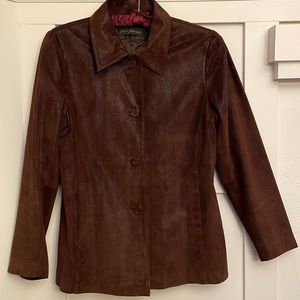 REM Garson Brown Suede Jacket